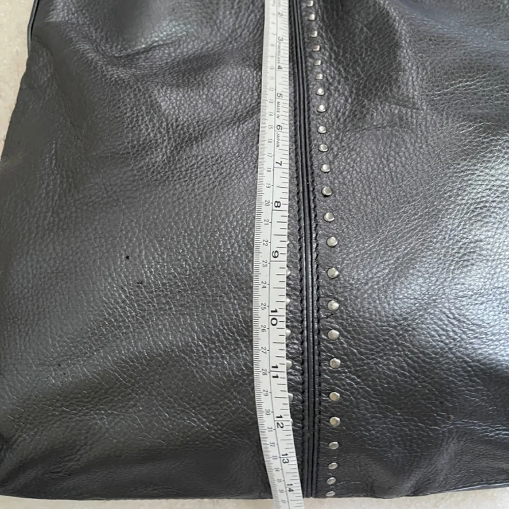 MICHAEL KORS METALLIC LEATHER  STUDDED BAG